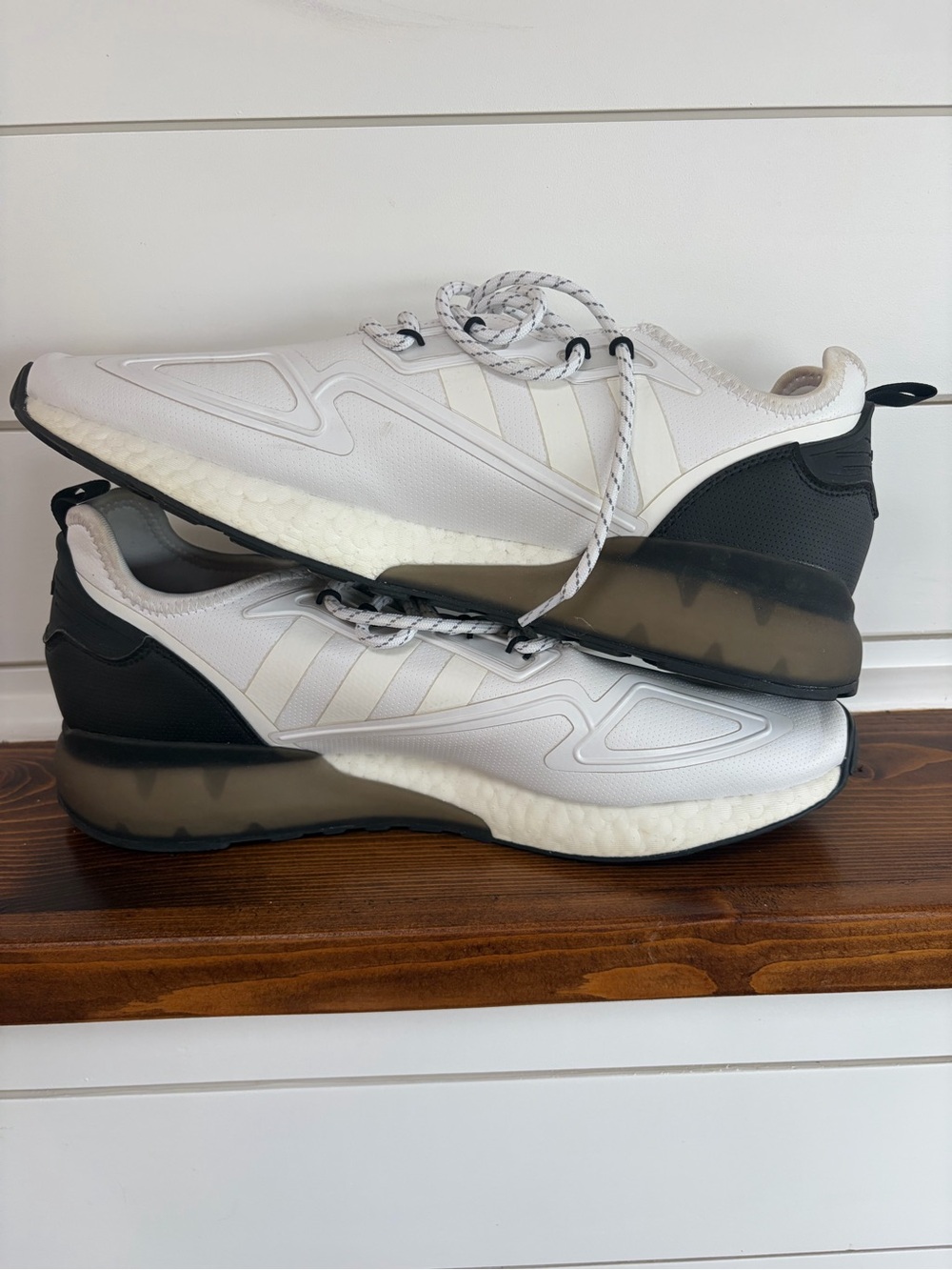 adidas White and Black Men's Running Sneakers